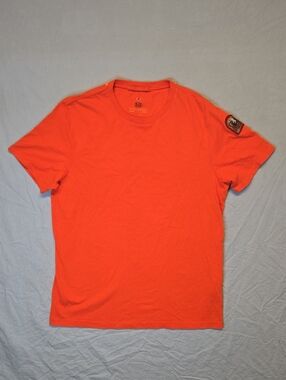 Parajumpers Big Spellout Logo Crew Neck T-Shirt Orange, Yellow & Black